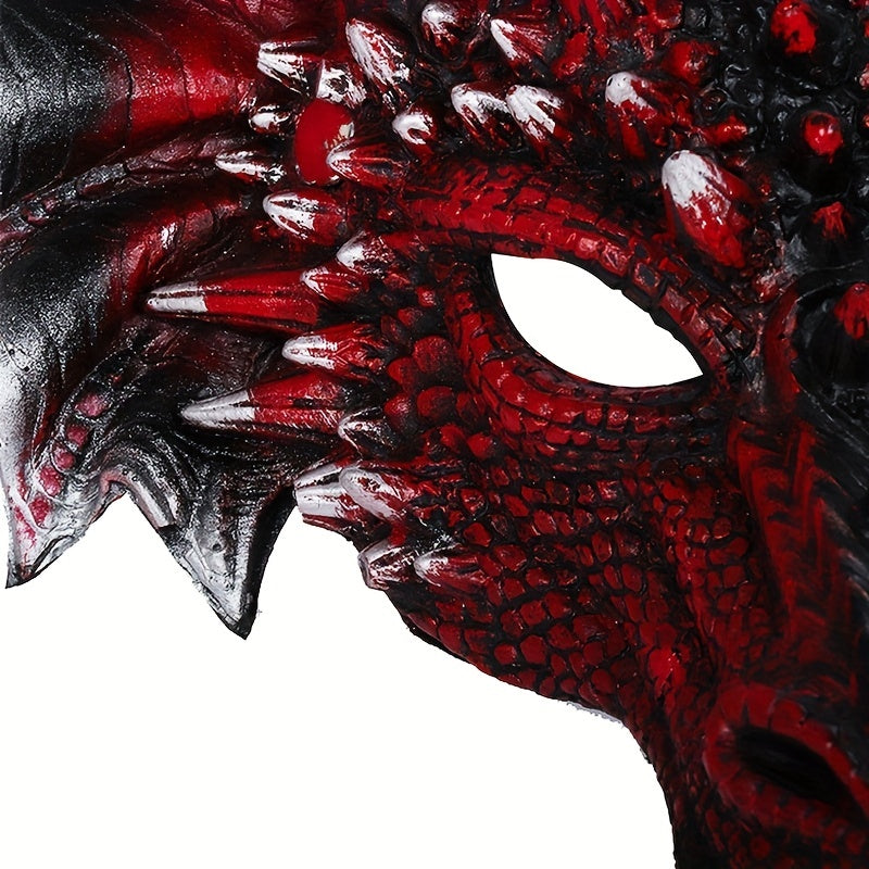 1pc Party Masquerade Cosplay Dragon Mask Halloween Easter Performance Props Mask PU Material Mask