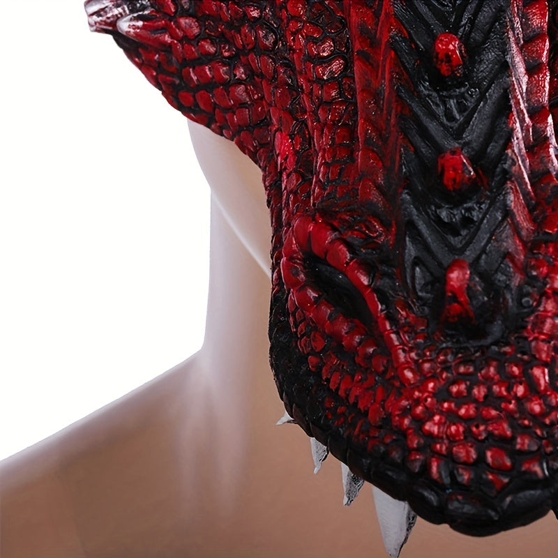 1pc Party Masquerade Cosplay Dragon Mask Halloween Easter Performance Props Mask PU Material Mask