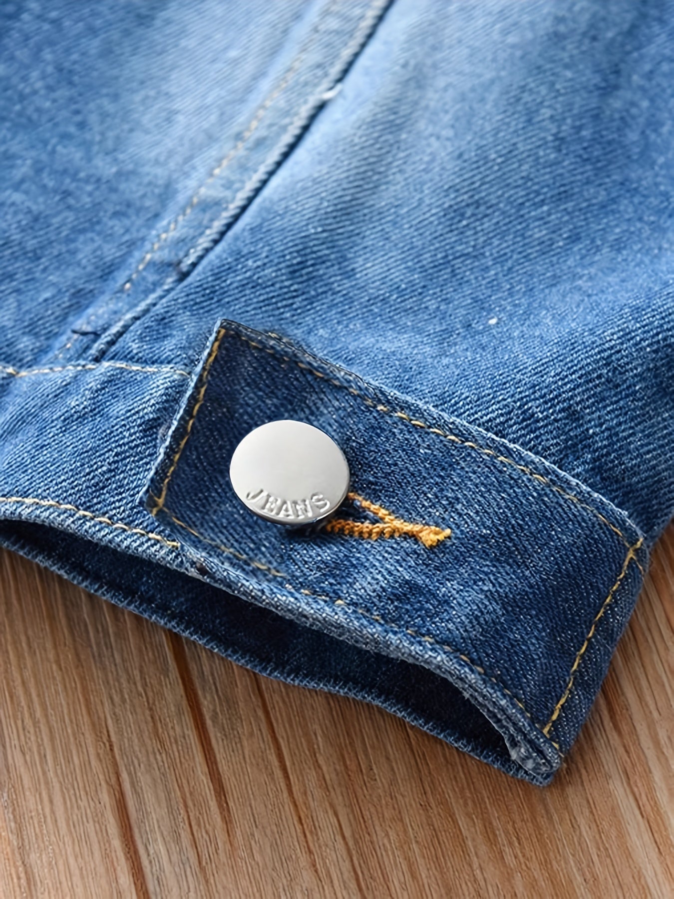 Girls Trendy Denim Jacket - Casual Solid Colors for Spring & Autumn - Lightweight, Comfortable, Stylish Choice for Kid Girls