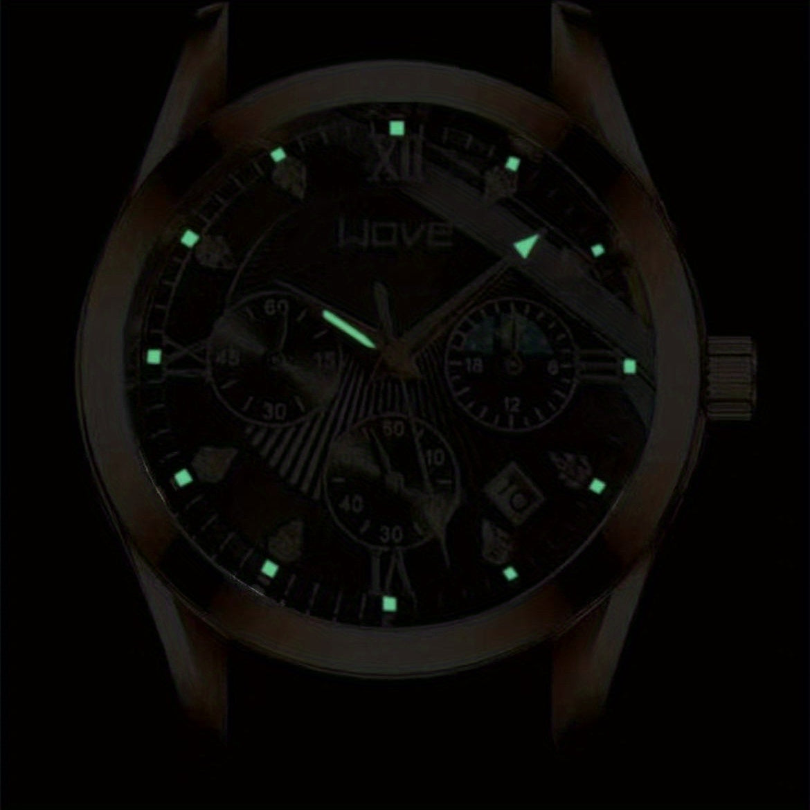 Mens Round Quartz Watch - Funky PU Leather Strap, Non-Waterproof, Electronic Pointer Display, Alloy Case, Ideal Gift for College Gentleman