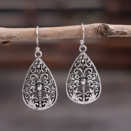 Stunning Dragonfly Earrings - Silver Plated, Delicate Gift for Women