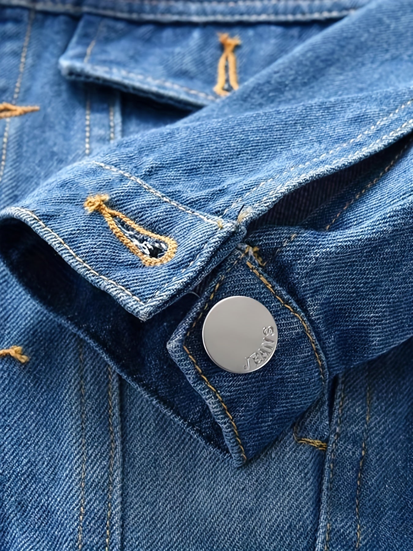 Girls Trendy Denim Jacket - Casual Solid Colors for Spring & Autumn - Lightweight, Comfortable, Stylish Choice for Kid Girls