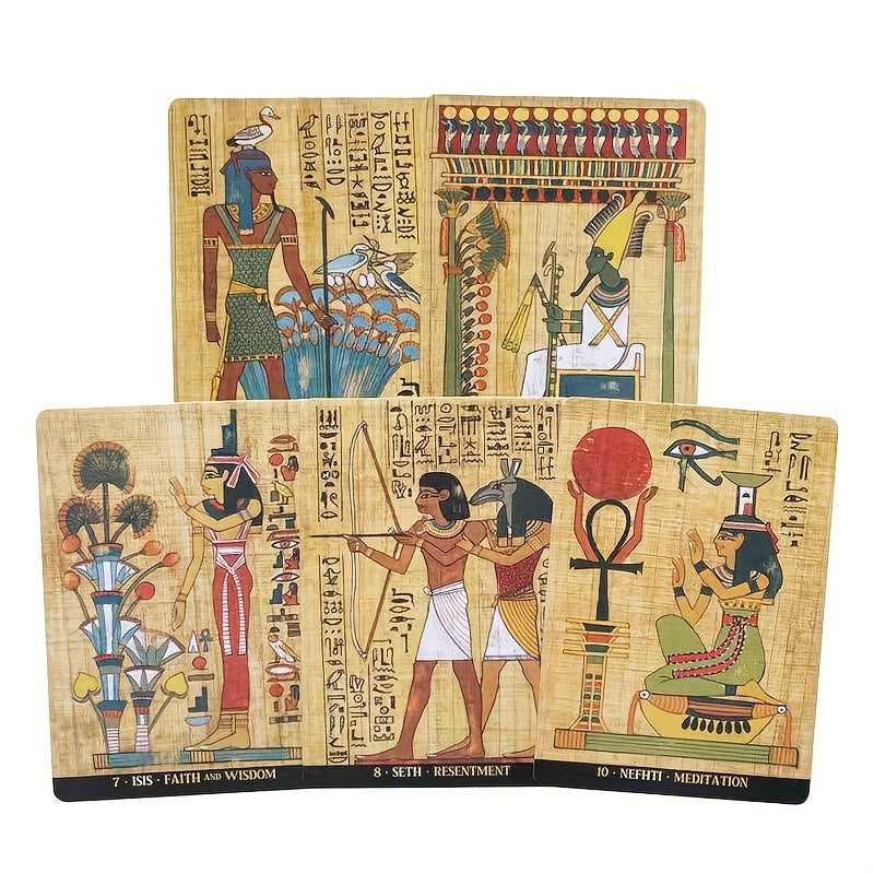 Egyptian Gods Oracle Cards Divination Board Game Tarot Cards